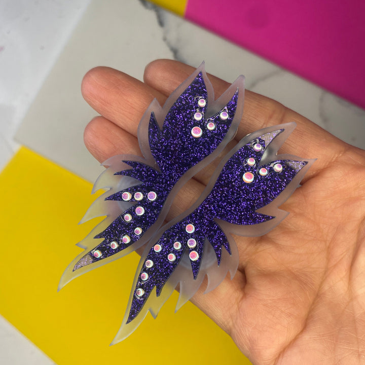 Sample Diana Ross-inspired Statement Earrings (bin D-1012)