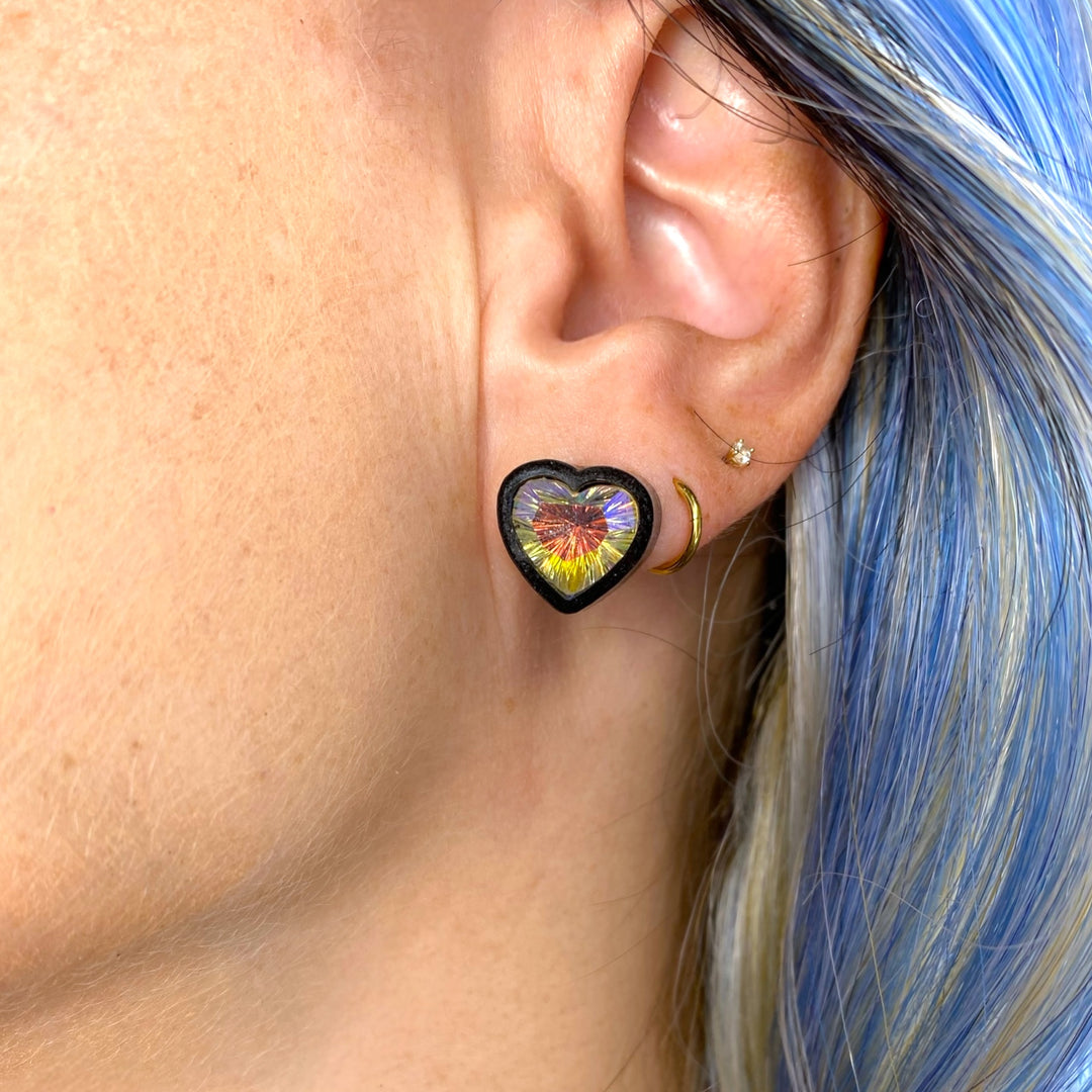 Heart Crystal Earring