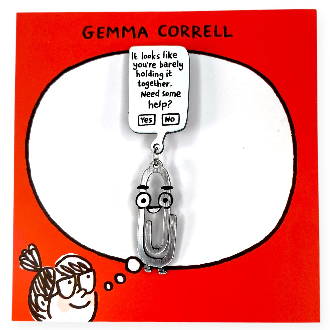 Gemma Correll Clippy Brooch Pin