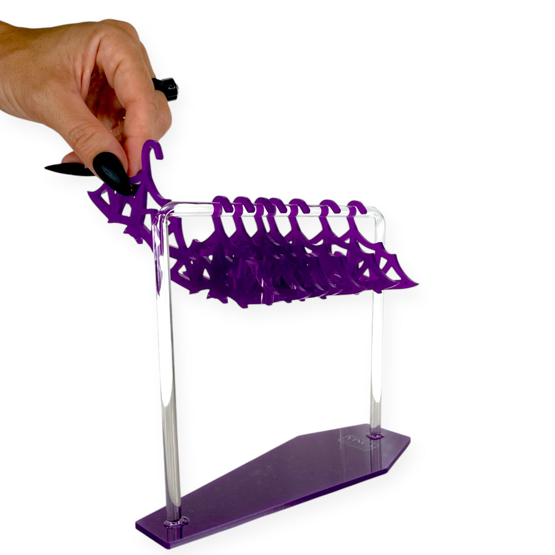 Just Batty Jewelry Organizer with Coffin base in Violet