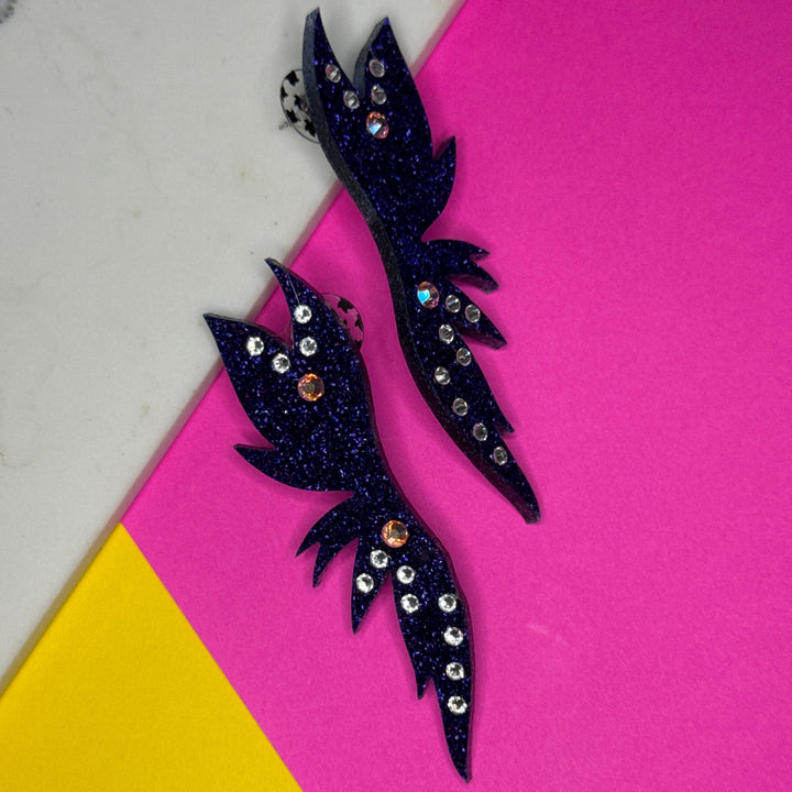 SAMPLE Diana Ross-Inspired Statement Earrings V1 (bin c-092)