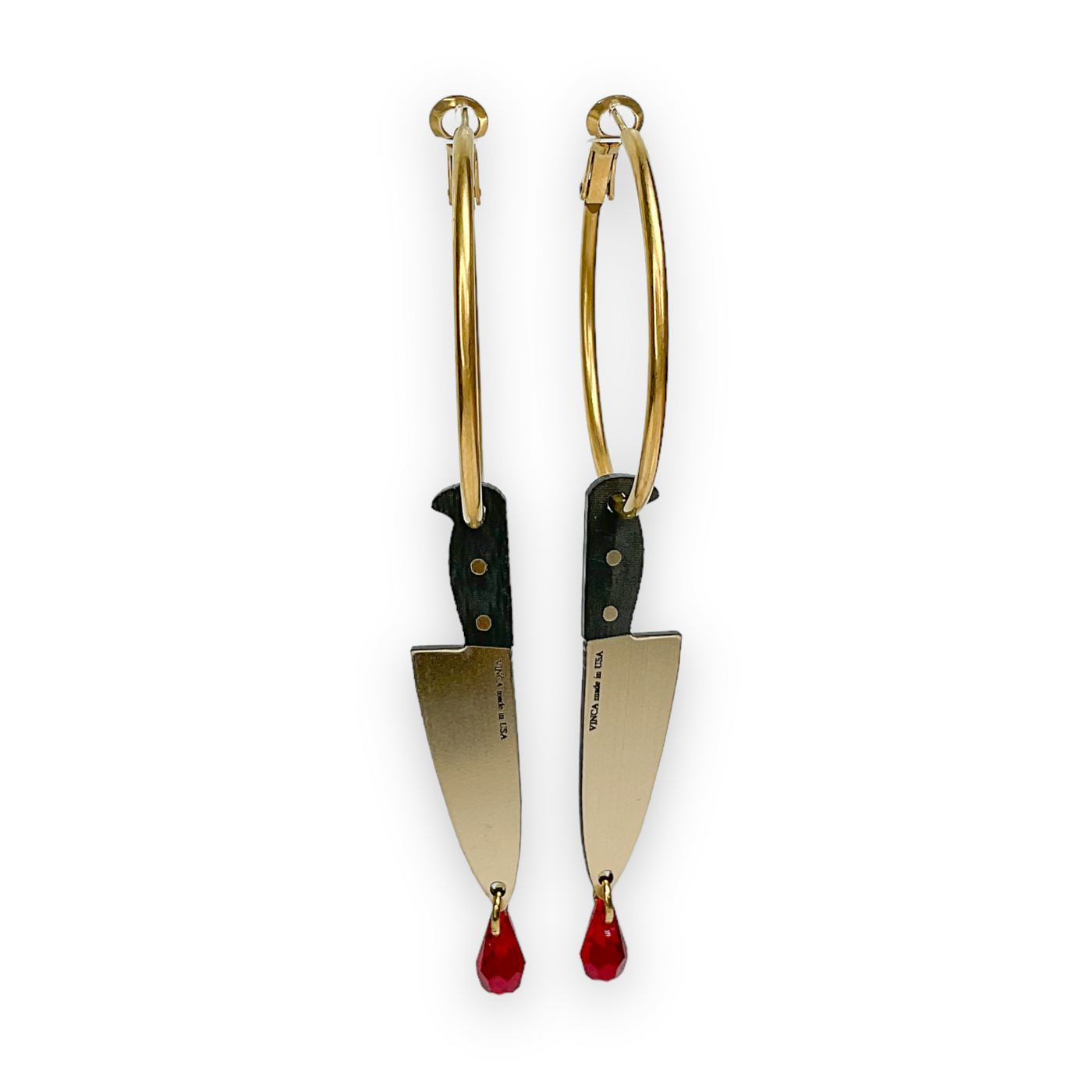 Bloody Hell! Knife Hoops in Gold *Limited Edition*