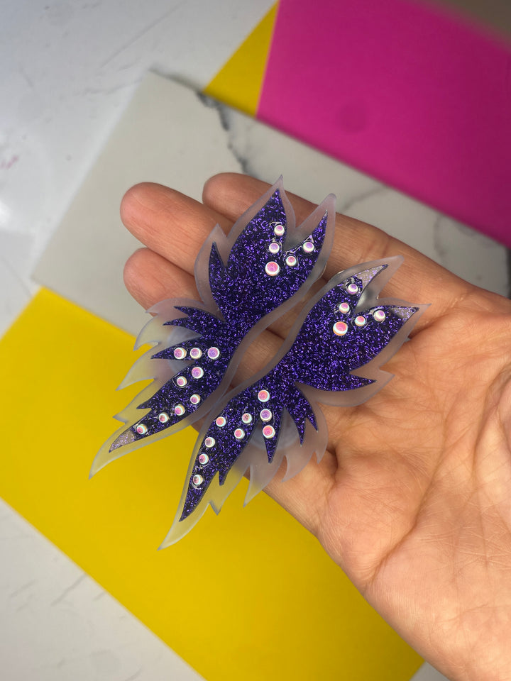 Sample Diana Ross-inspired Statement Earrings (bin D-1012)