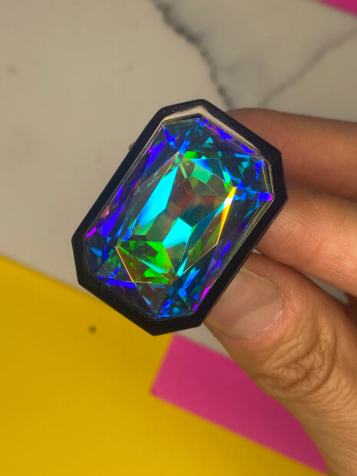 B-Grade Sorceress Ring- Black, size 5 (Bin D-096)