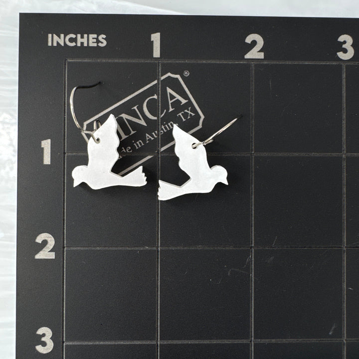 Sample Dove earrings (bin a-08-02)