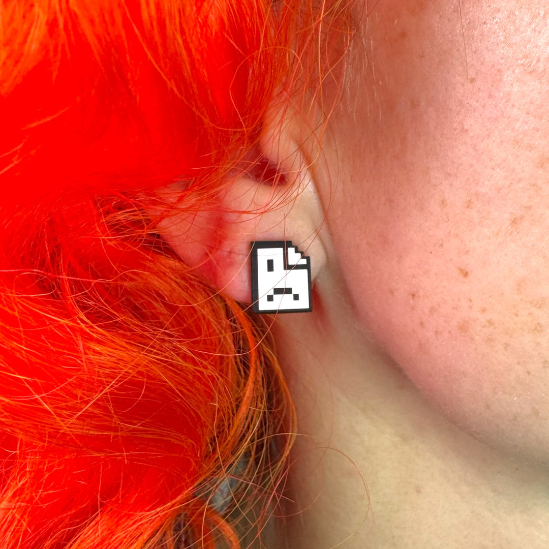 404 error icon computer technology earrings 