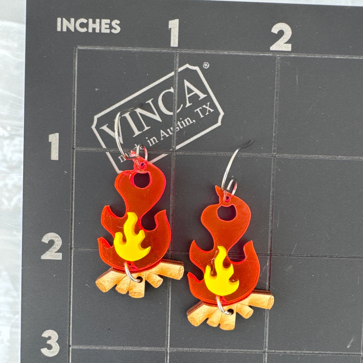 Sample Fire Place Earrings (bin a-09-02)