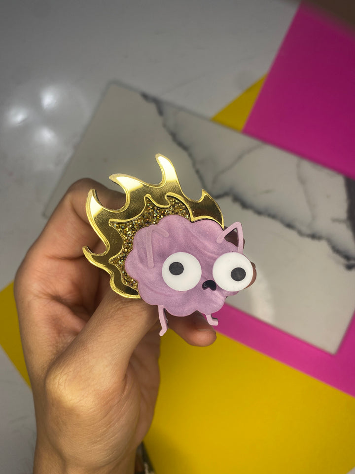 Sample Sarah’s Scribbles Brain on Fire Brooch (Bin D-097)