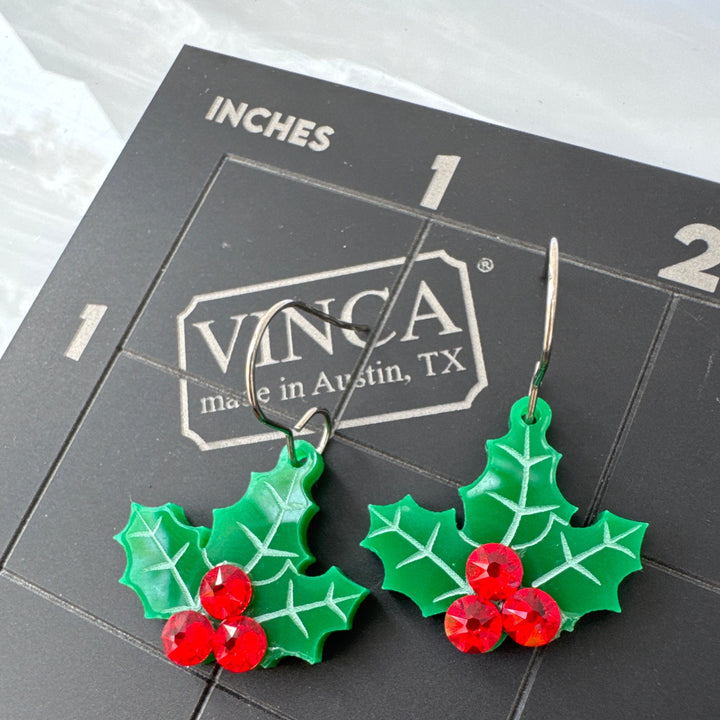 Sample Holly Jolly earrings (bin a-08-04)