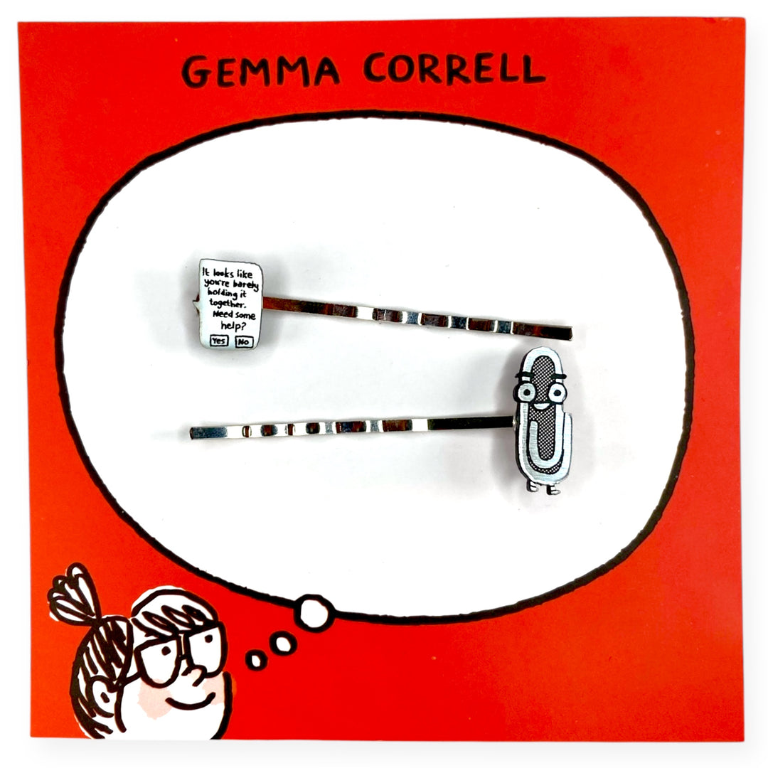 Gemma Correll Clippy Bobby Pin Hair Clips