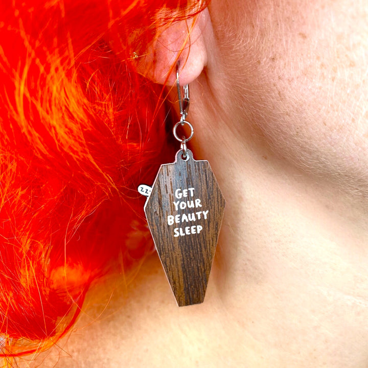 Gemma Correll Vampire Beauty Sleep Dangle Earrings