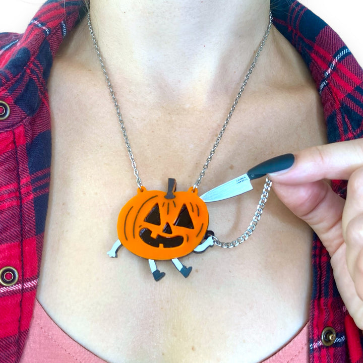 Gemma Correll Jack-O-Lantern Necklace