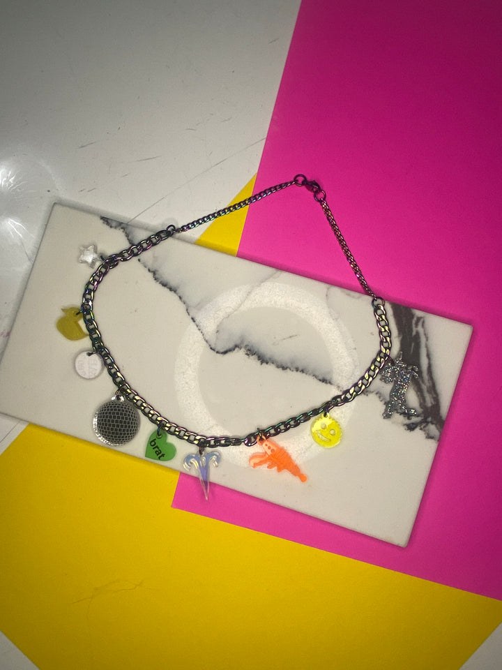 Sample “Everything, But the Kitchen Sink” Charm Necklace (D-1033)