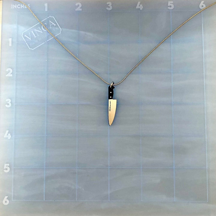 B-grade 1” Gold Chef’s Knife Necklace (bin A-06-02)
