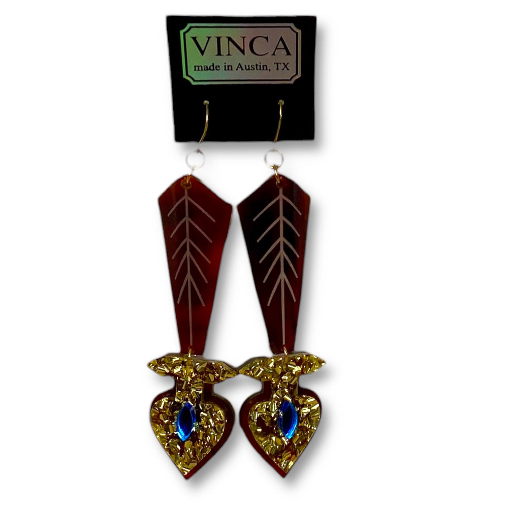 Vinca Aaliyah and Queen of the Damned- Inspired Statement Earring Society dangle earring.