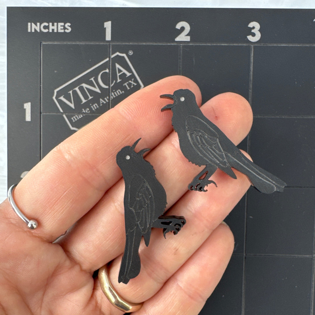 Sample Grackle Earrings (bin a-08-08)