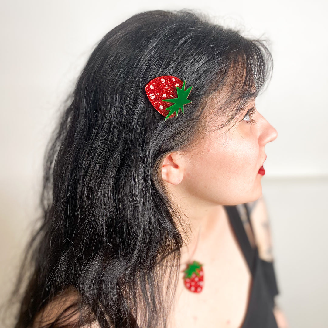 Emily The Strange® Skullberry Alligator Clip