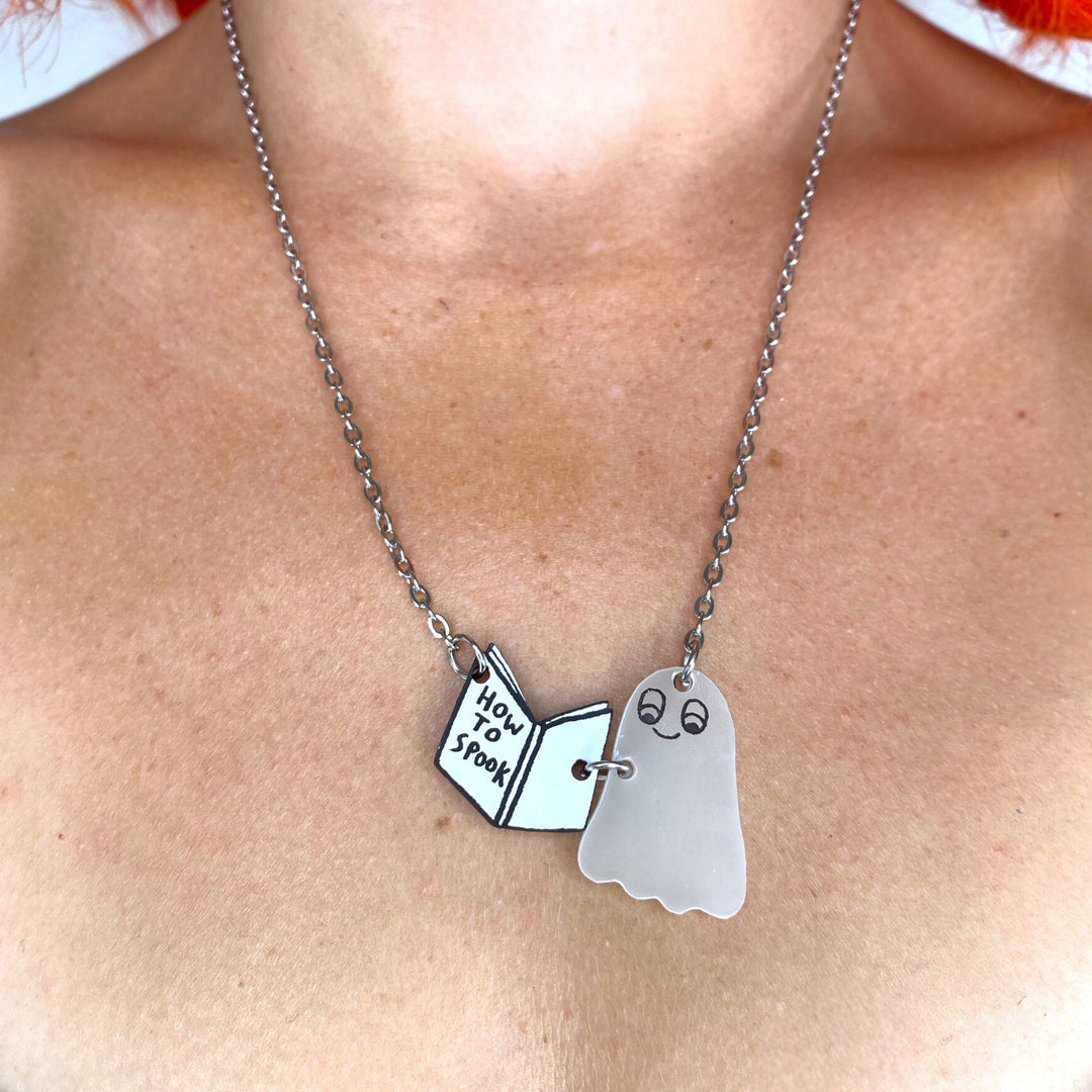 Gemma Correll How to Be Spooky Ghost Necklace