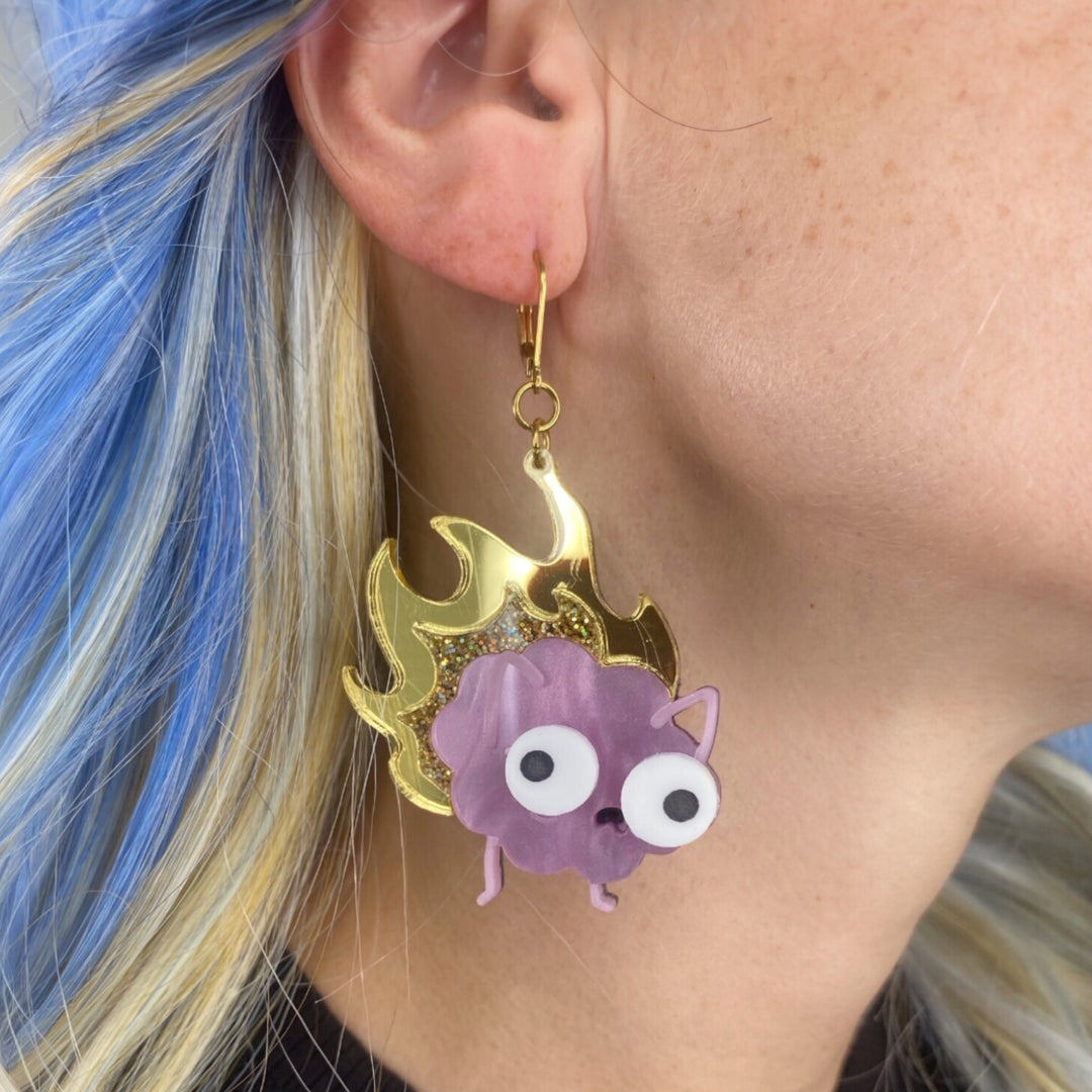 Sarah's Scribbles Brain on Fire Statement Earrings