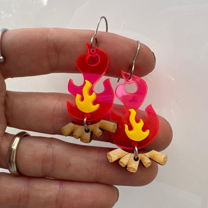 Sample Fire Place Earrings (bin a-09-02)