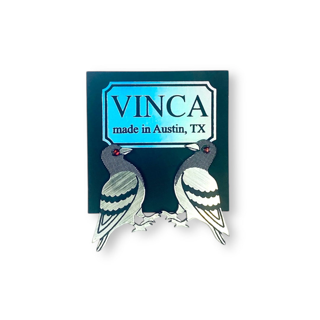 Sky Rat Pigeon Earrings