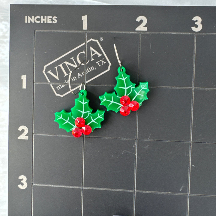 Sample Holly Jolly earrings (bin a-08-04)