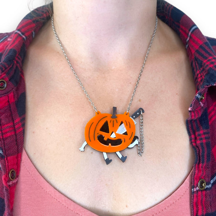 Gemma Correll Jack-O-Lantern Necklace
