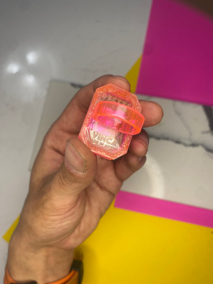 Sample Sorceress Ring Size 6 in Transparent Pink (Bin D-096)