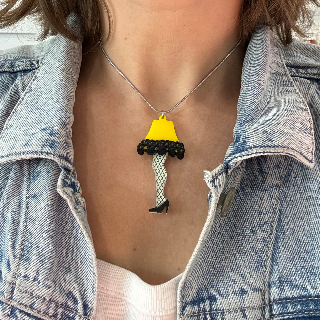 Leg Lamp Statement Necklace