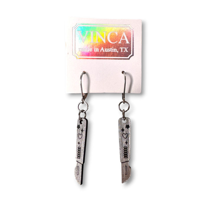 Slice n dice Scalpel Earrings - if you need a gift for a surgeon!