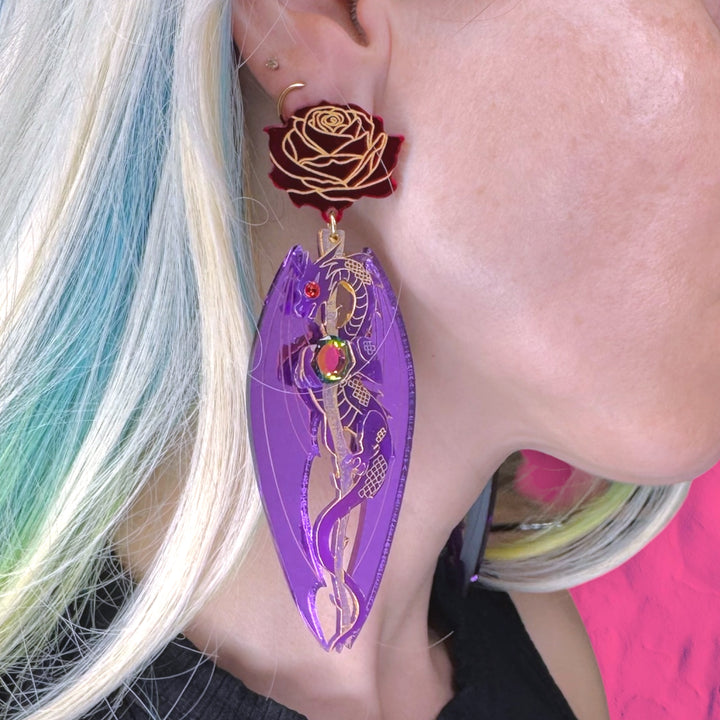 Briar Rose-Inspired Statement Society Earrings - May 2026
