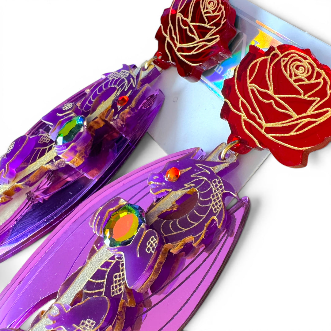 Briar Rose-Inspired Statement Society Earrings - May 2026