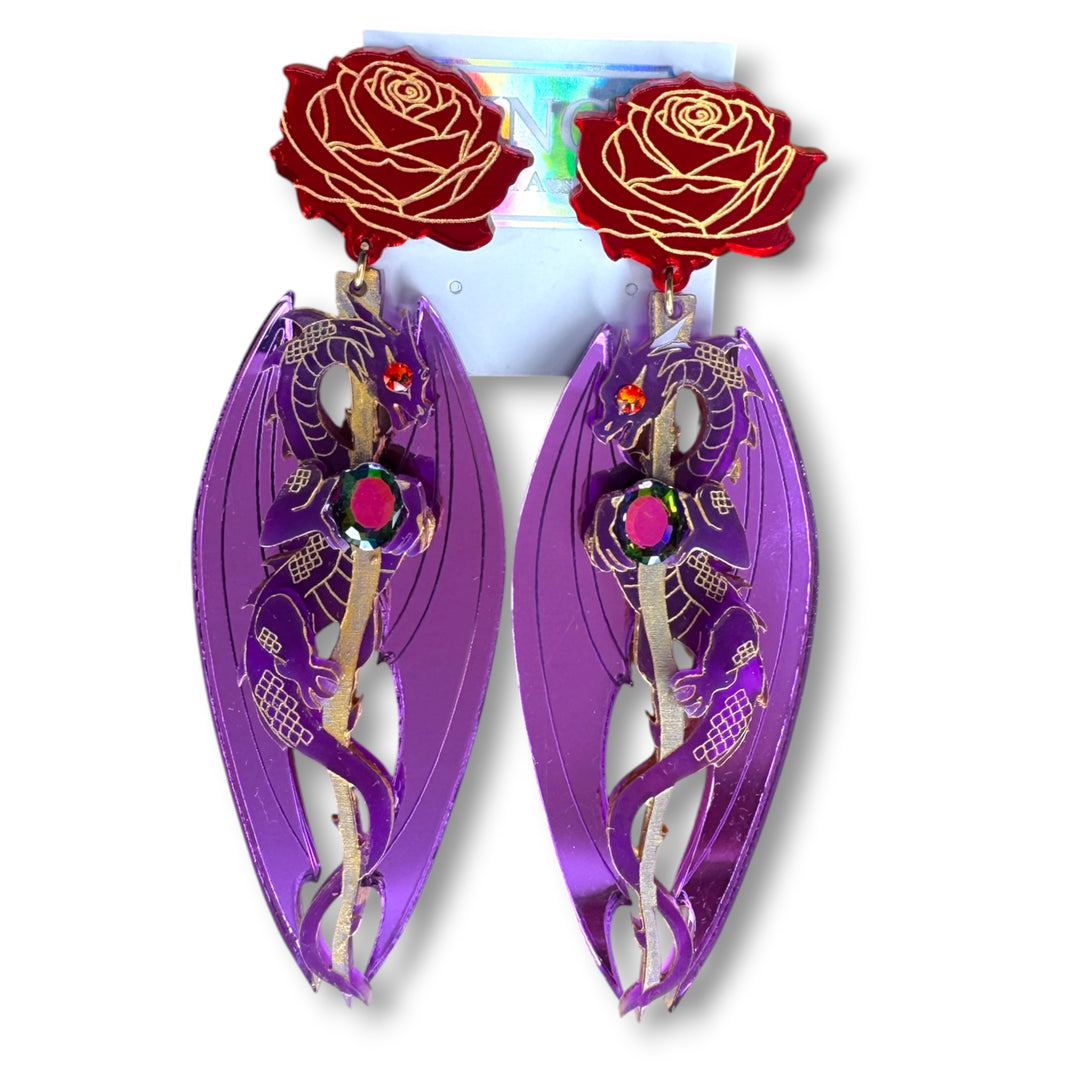 Briar Rose-Inspired Statement Society Earrings - May 2026