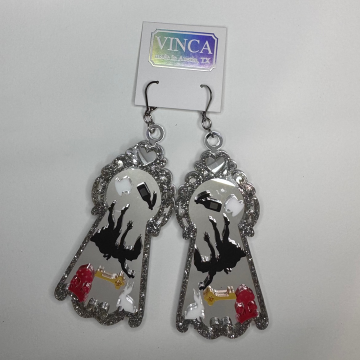 Alice in Wonderland - Inspired Statement Society Earrings - August 2026