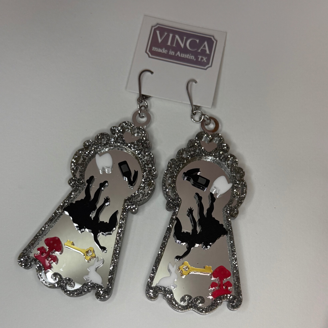 Alice in Wonderland - Inspired Statement Society Earrings - August 2026