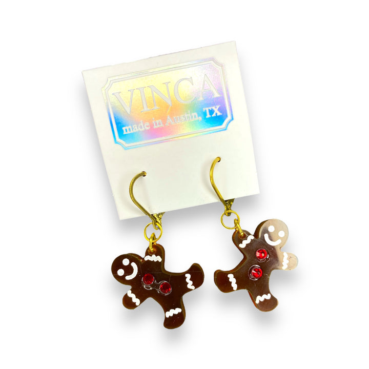 Gingerbread Dangle Earrings