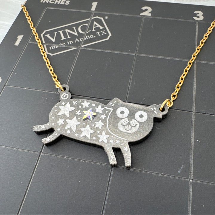 Sample Pug by Gemma Correll necklace (bin a-10-03)