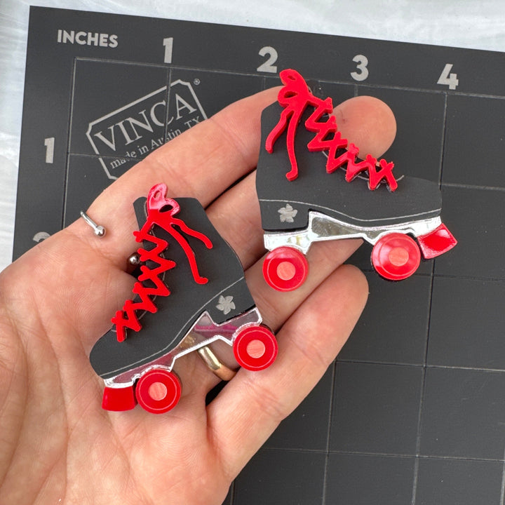 FINAL SALE! Hell on Wheels Earrings (bin a-11-01)