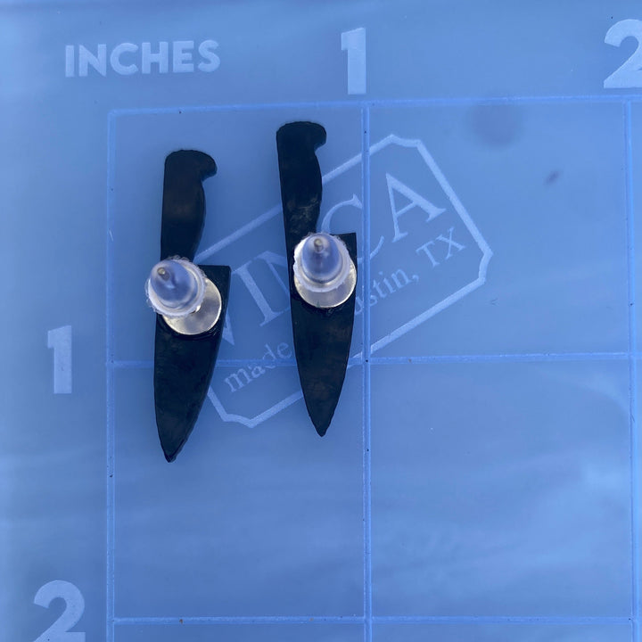 B-grade 1” Chef’s Knife Earrings (bin A-05-13)