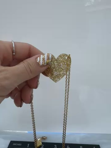 Sample BFF Snap Apart Heart necklace set (bin a-11-02)