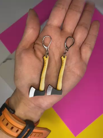 B-grade Axe Earrings (bin D-094)