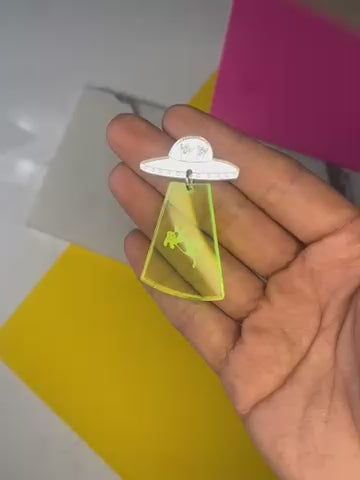 B-Grade Sarah’s Scribbles UFO Earrings (bin D-1001)