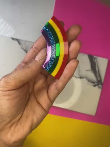 Sample Rainbow Brooch/Pin (D-1042)