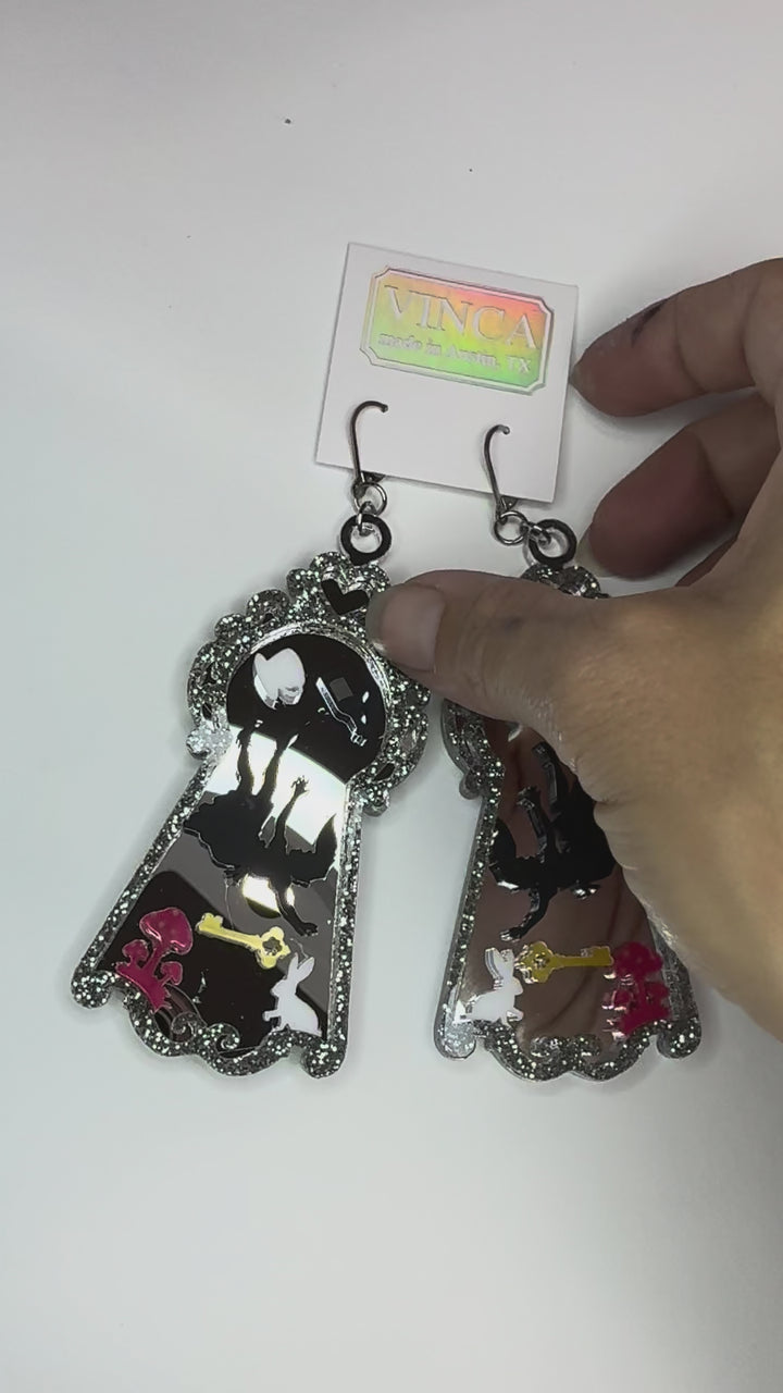 Alice in Wonderland - Inspired Statement Society Earrings - August 2026