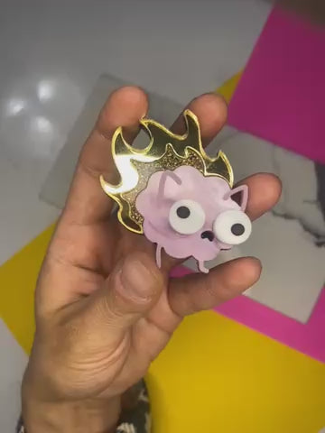 Sample Sarah’s Scribbles Brain on Fire Brooch (Bin D-097)