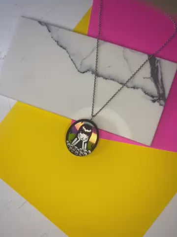 Sample Emily the Strange Misery Loves Company necklace (bin D-1002)