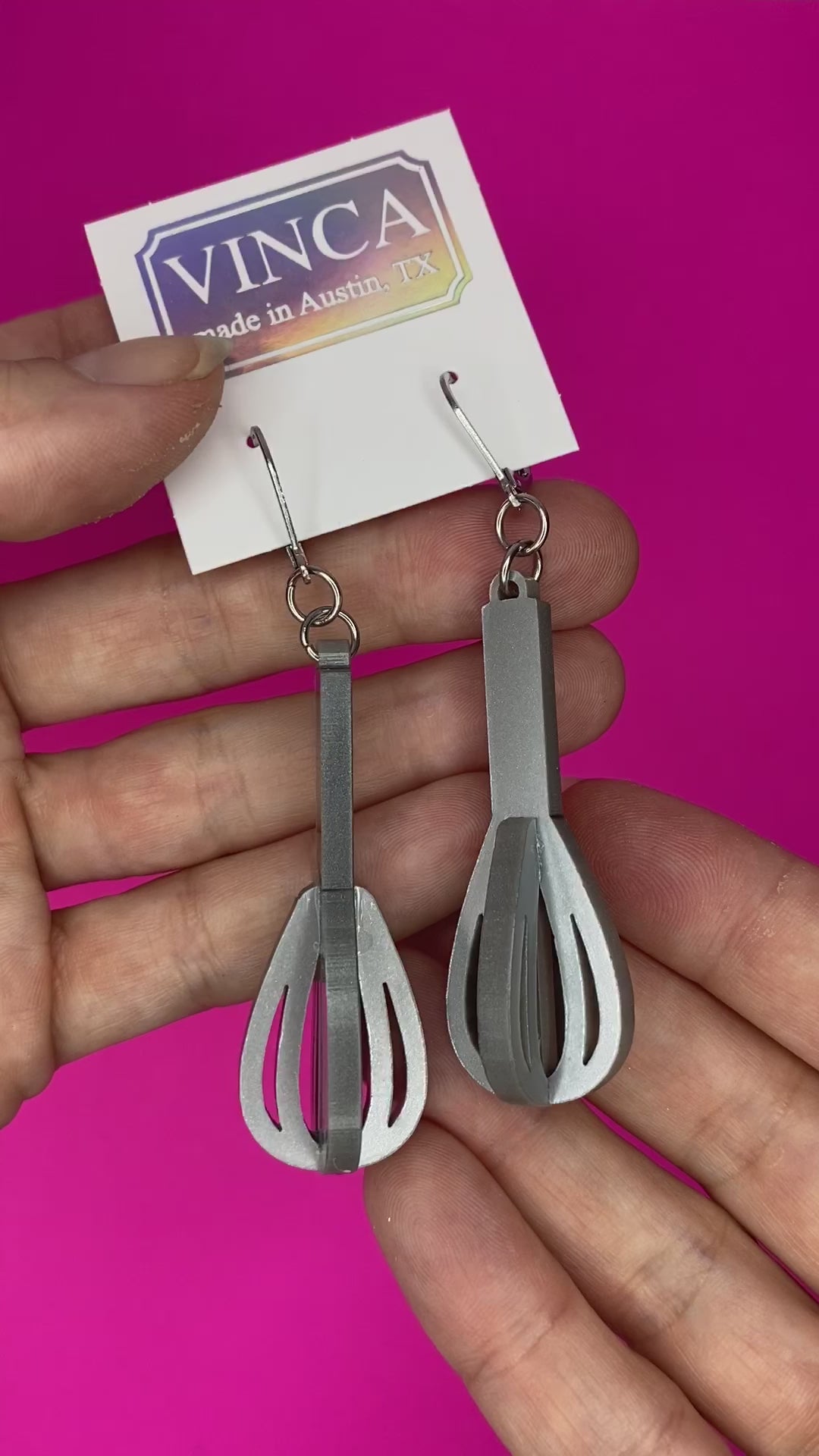 Whipping Up Fun Whisk Dangle Earrings