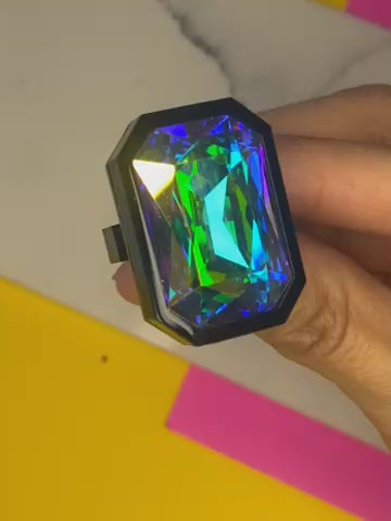 B-Grade Sorceress Ring- Black, Size 8 (Bin D-096)