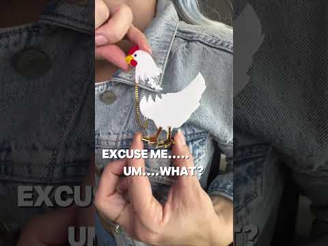 Headless Chicken Brooch