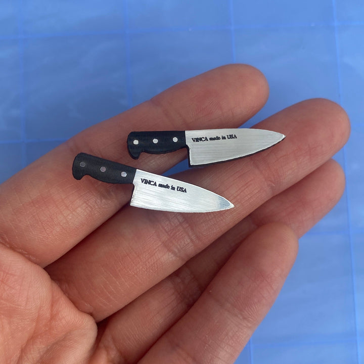 B-grade 1” Chef’s Knife Earrings (bin A-05-13)